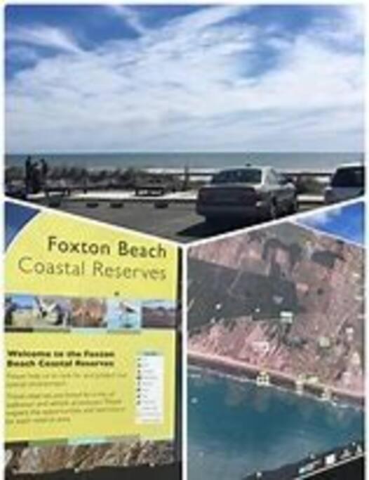 Relaxed Beach Retreat, Mod Family Friendly Bach Foxton Beach Eksteriør billede